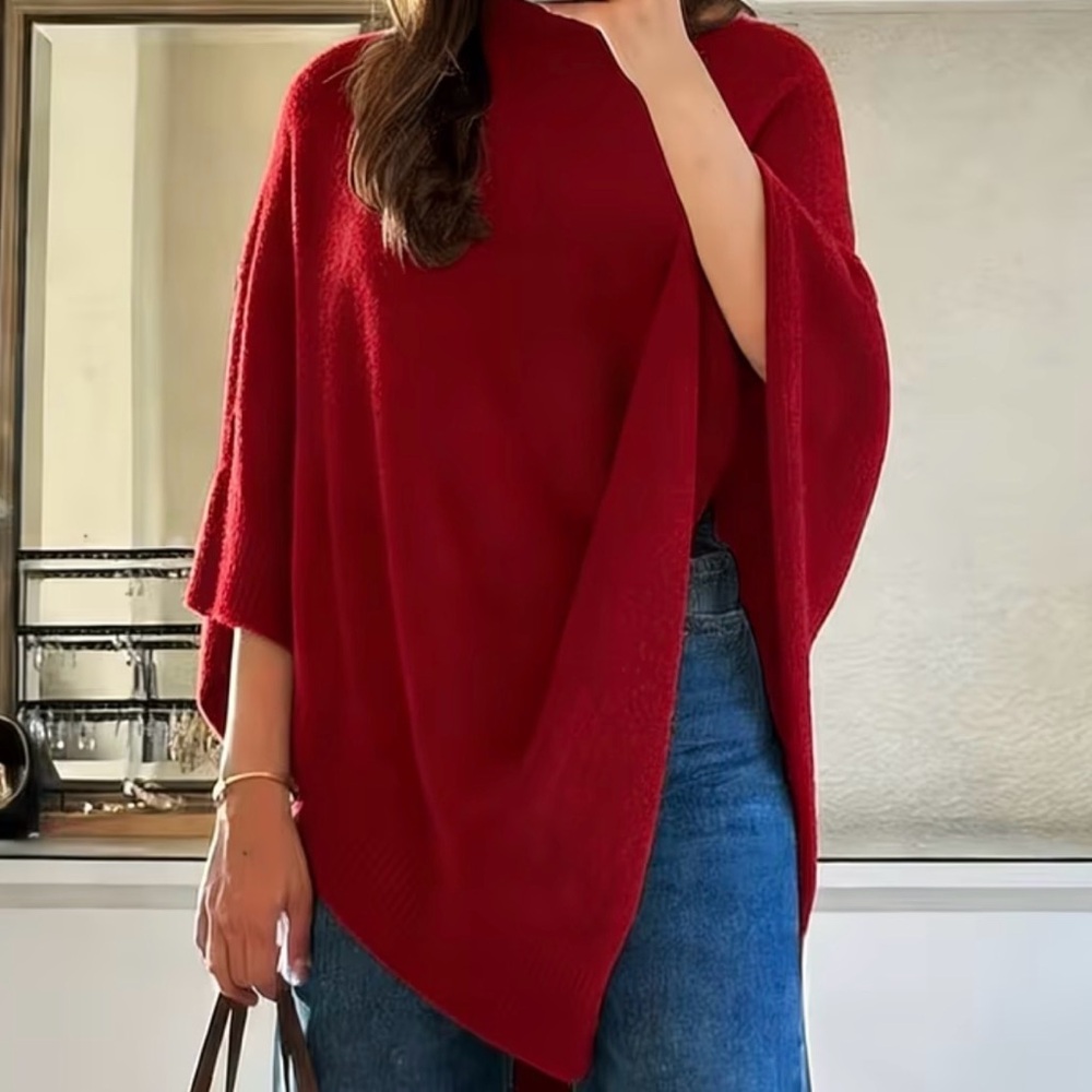 Elegant Red Women's Sweater